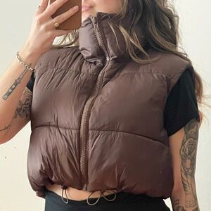 Brown Puffer Vest